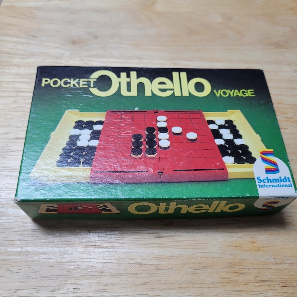 Vintage Pocket Othello Voyage Board Game Schmidt International